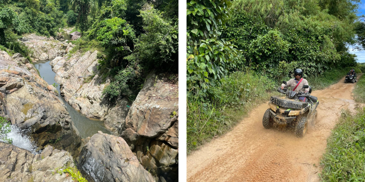 ATV Trip 3 Jungle + Waterfall + Lamai + Lunch Private Tour